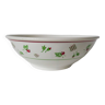 Digoin Sarreguemines pink and green salad bowl 1940