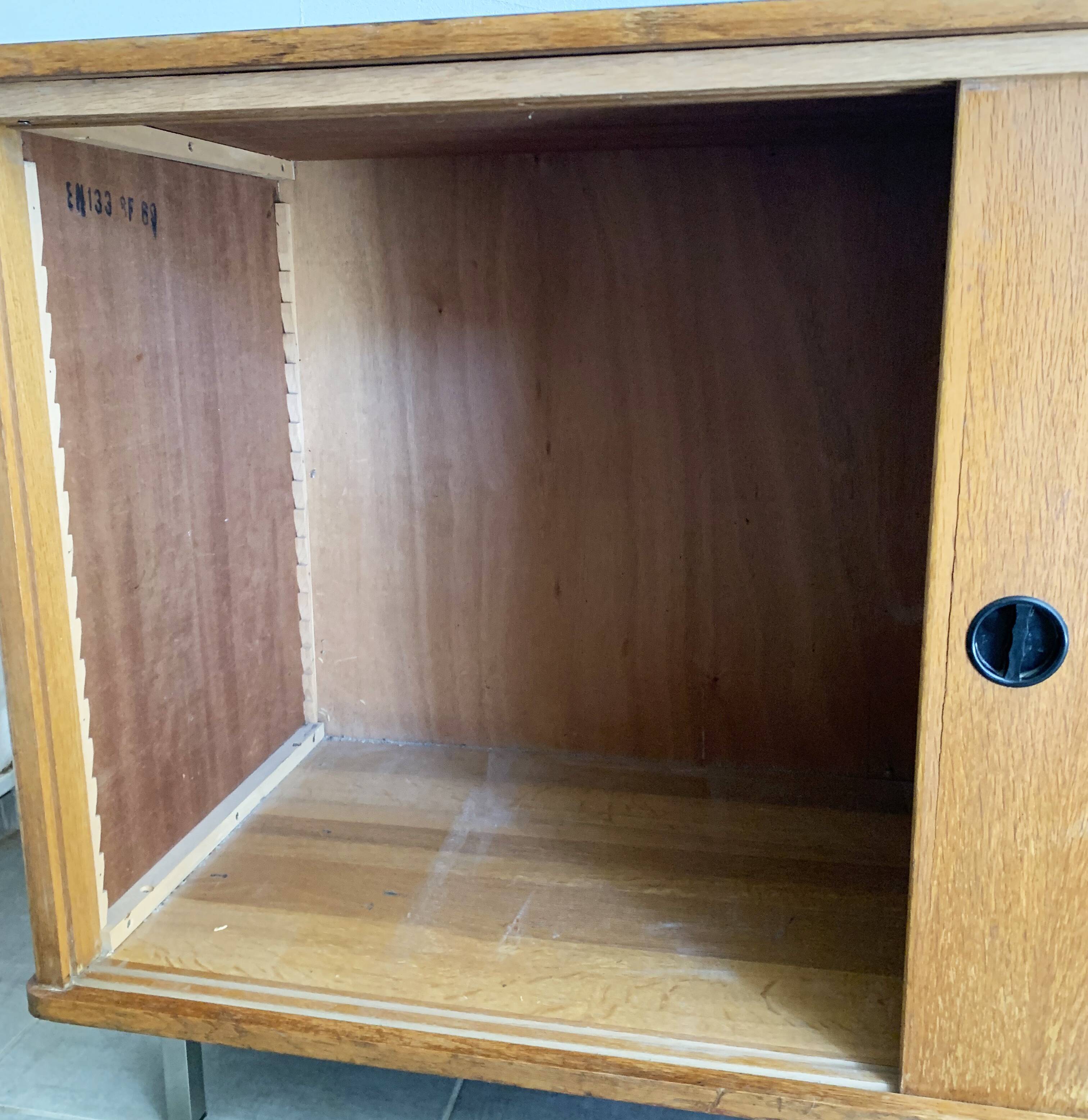 Vintage sideboard of the 60s in oak