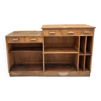 Old shop counter from the early 20th century