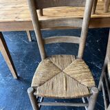 Lot of 6 straw chairs from the end of the 19th century