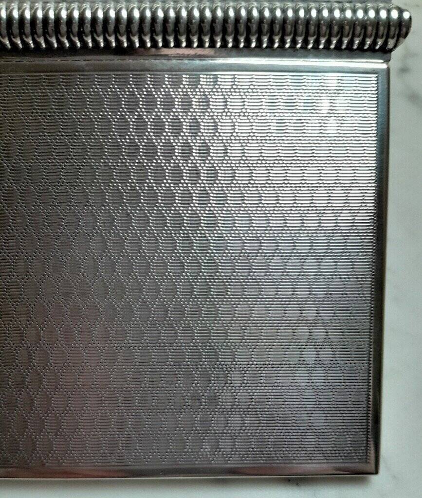 Box in silver and mahogany wood