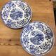 Set of 2 landscape and blue flower plates Promogros