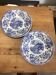 Set of 2 landscape and blue flower plates Promogros