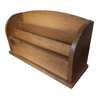 Letter holder wood sorter mail