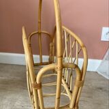 Rattan magazine holders