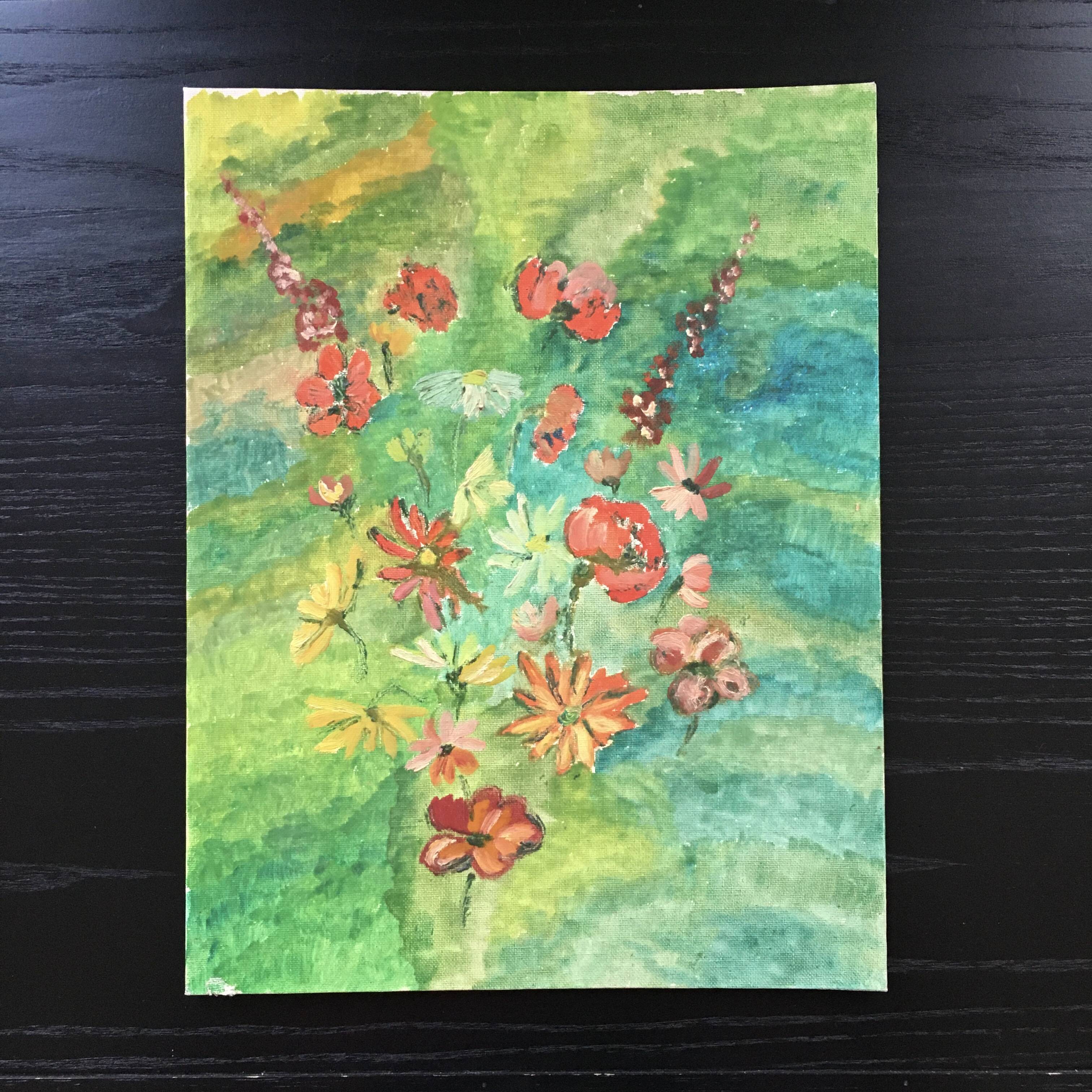 Floral arrangement painting