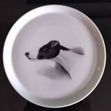 Set of 3 small decorative plates from Limoges - animal theme