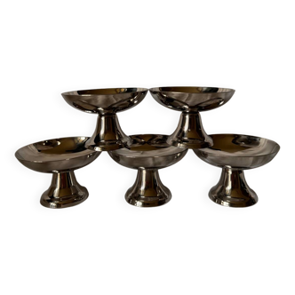 Lot de 5 coupes à glace en acier inoxydable