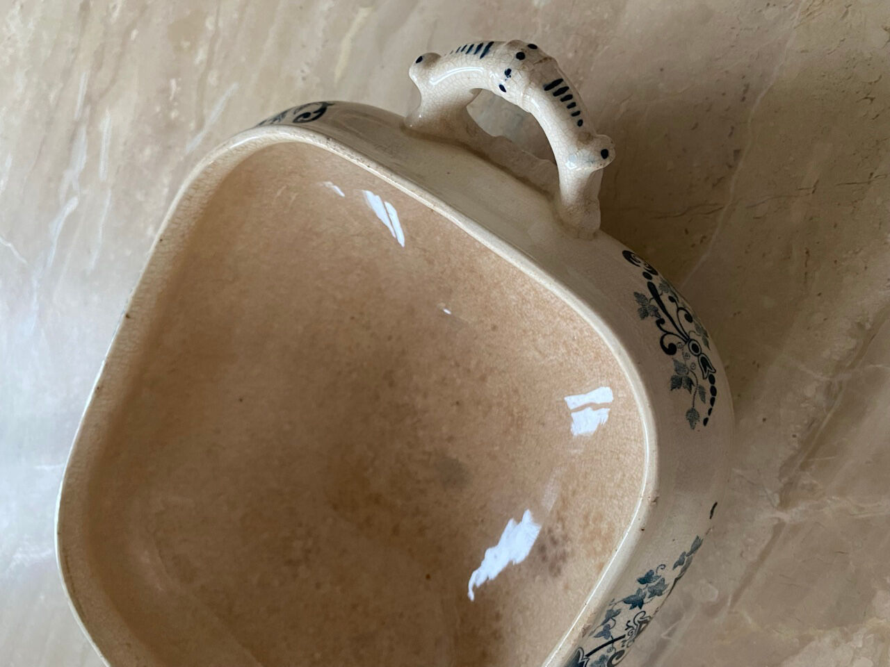 Soup bowl in iron earth HB boulenger