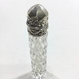Crystal and silver salt bottle