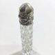 Crystal and silver salt bottle