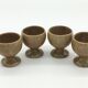 Lot de 4 coquetiers en grès