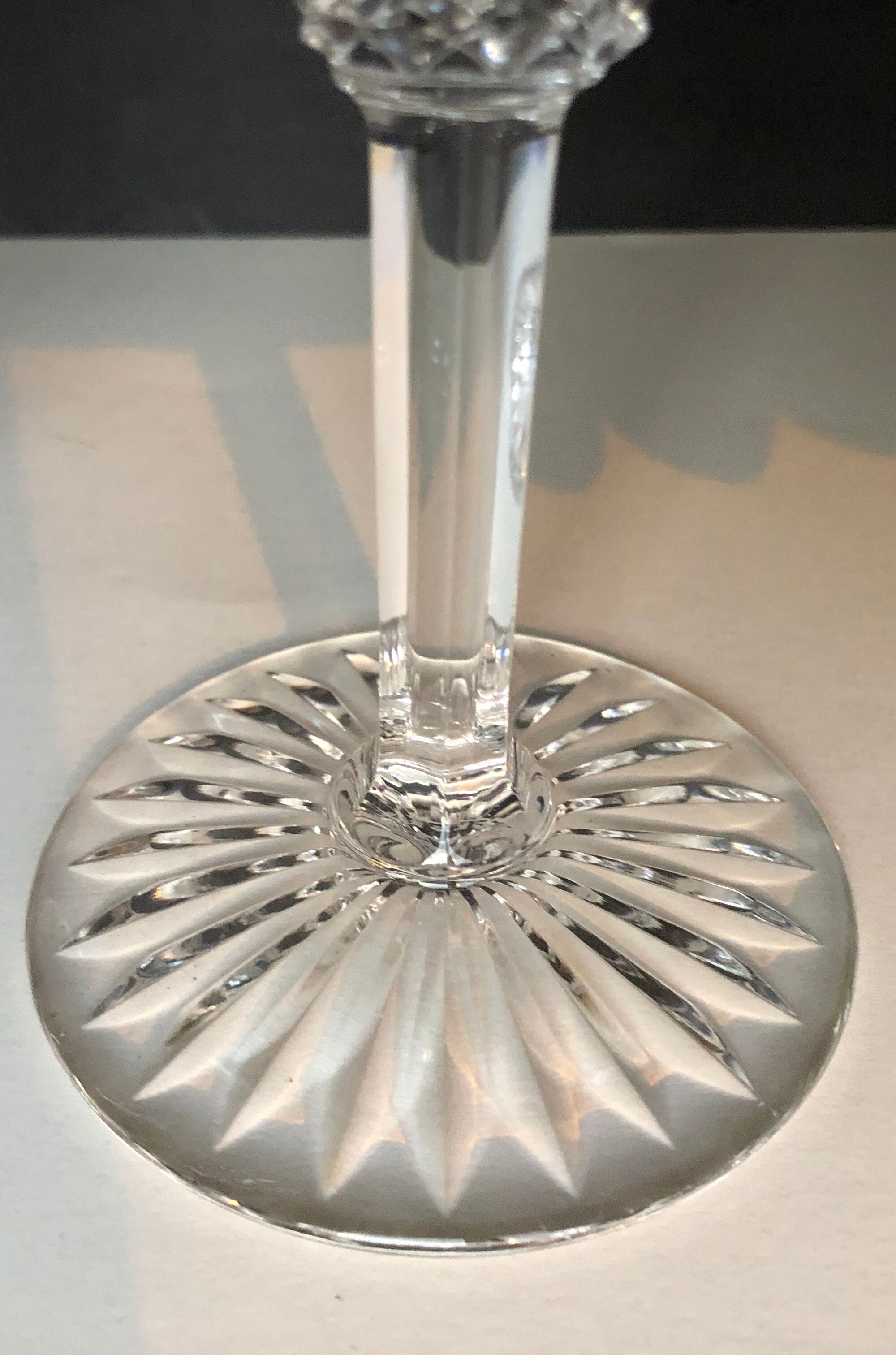 4 Saint Louis crystal champagne flutes, Tommy model
