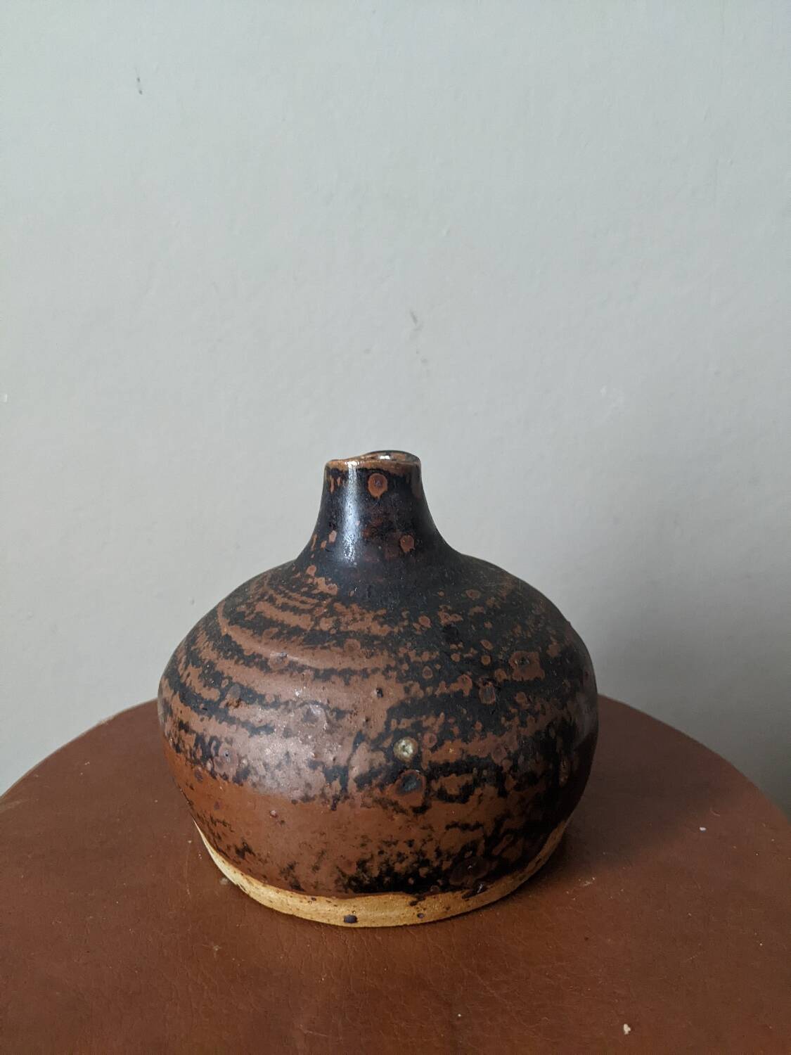 Pyrite stone soliflore handmade pottery country decoration