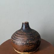 Pyrite stone soliflore handmade pottery country decoration
