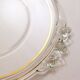 Plat rond 1940' anses fleurs