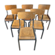 6 chaises école