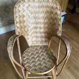 Fauteuil tressé bananier