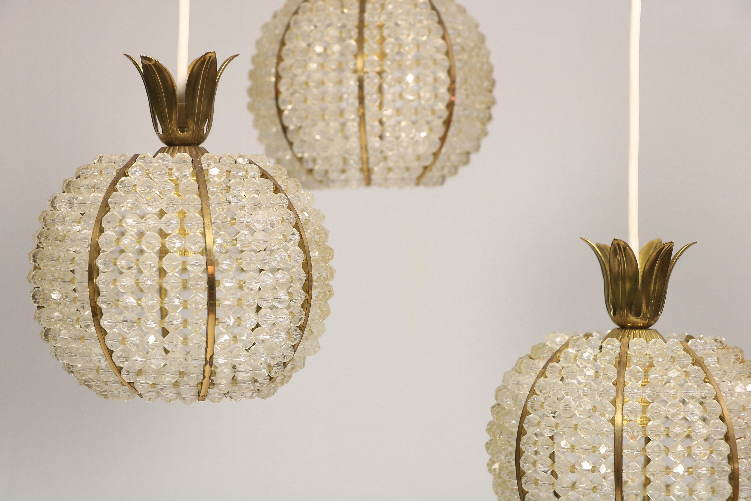 Cascade chandelier by Emil Stejnar for Nikoll, pendant lamp, 1960s