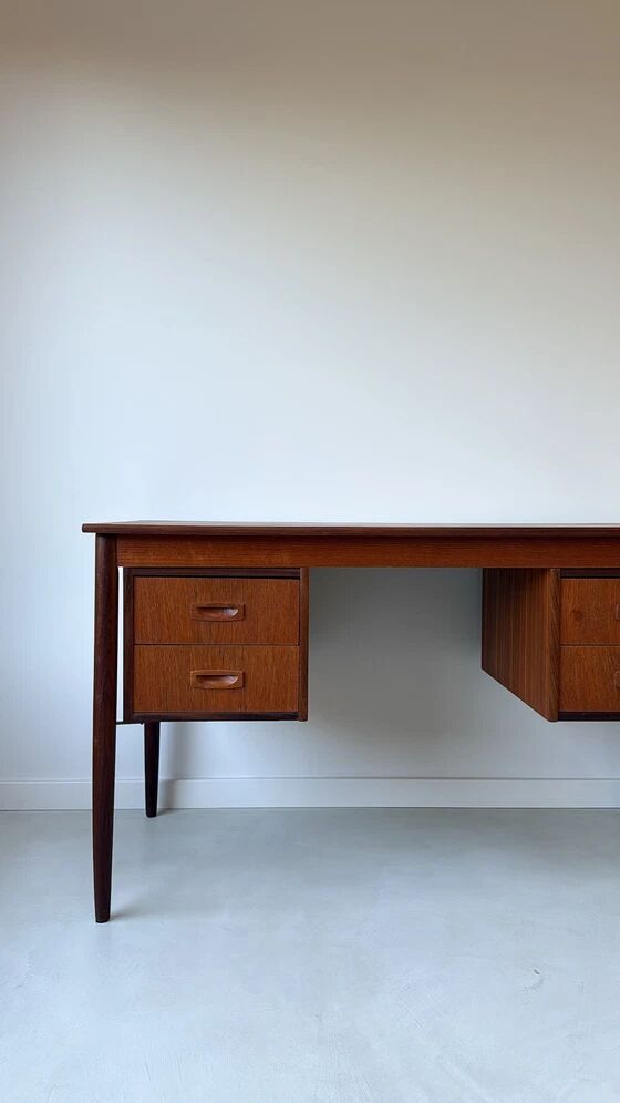Vintage teak wooden desk