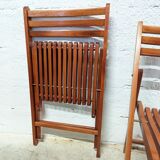 Vintage wooden folding chair