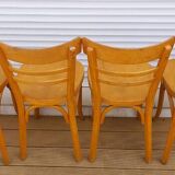 Set of 4 authentic Baumann bistro chairs.