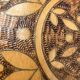 Vintage wooden wall plates, set of 4