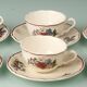 Coffee service in Sarreguemines earthenware, Agreste model.