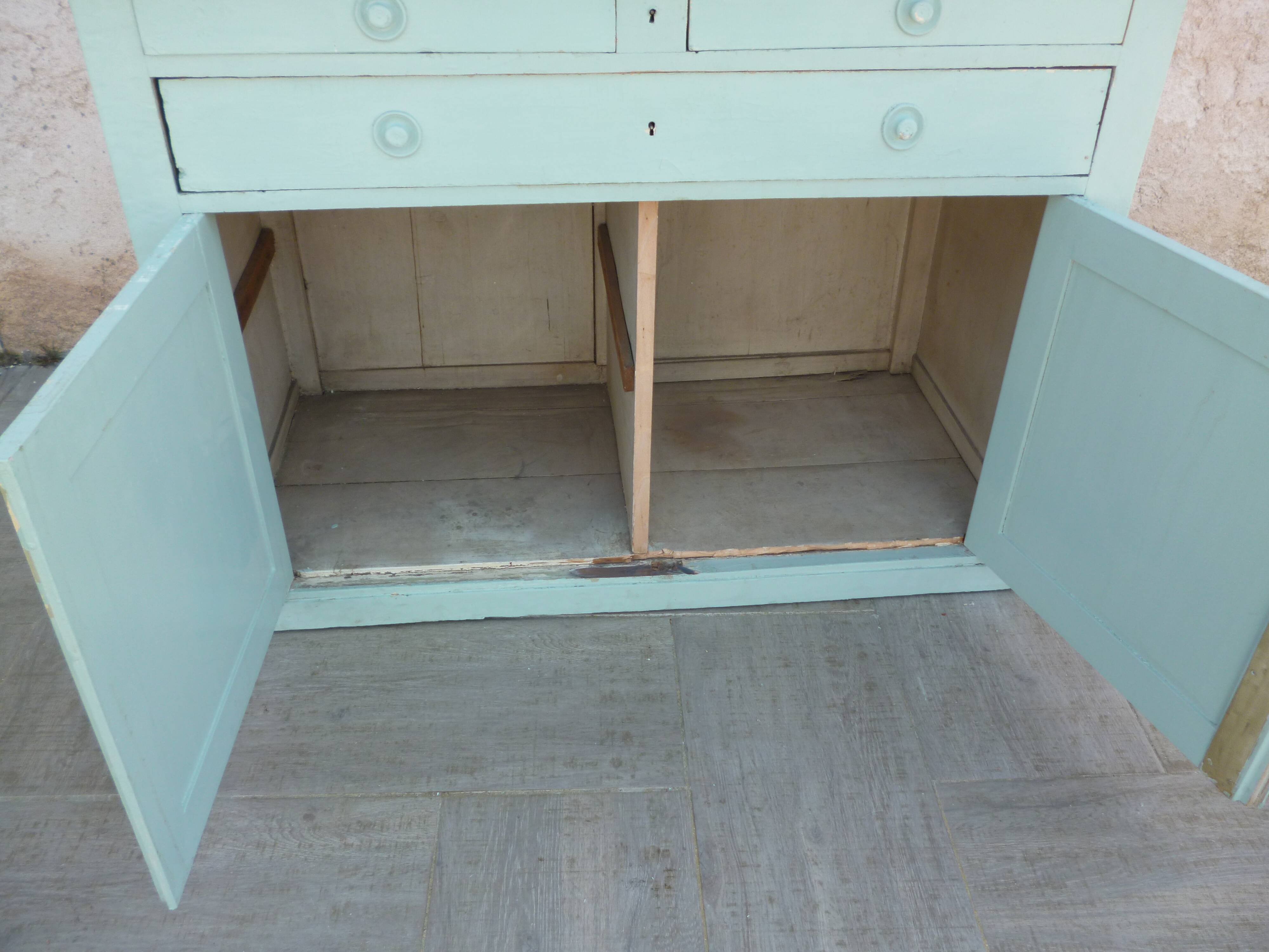 Ancient buffet with marble