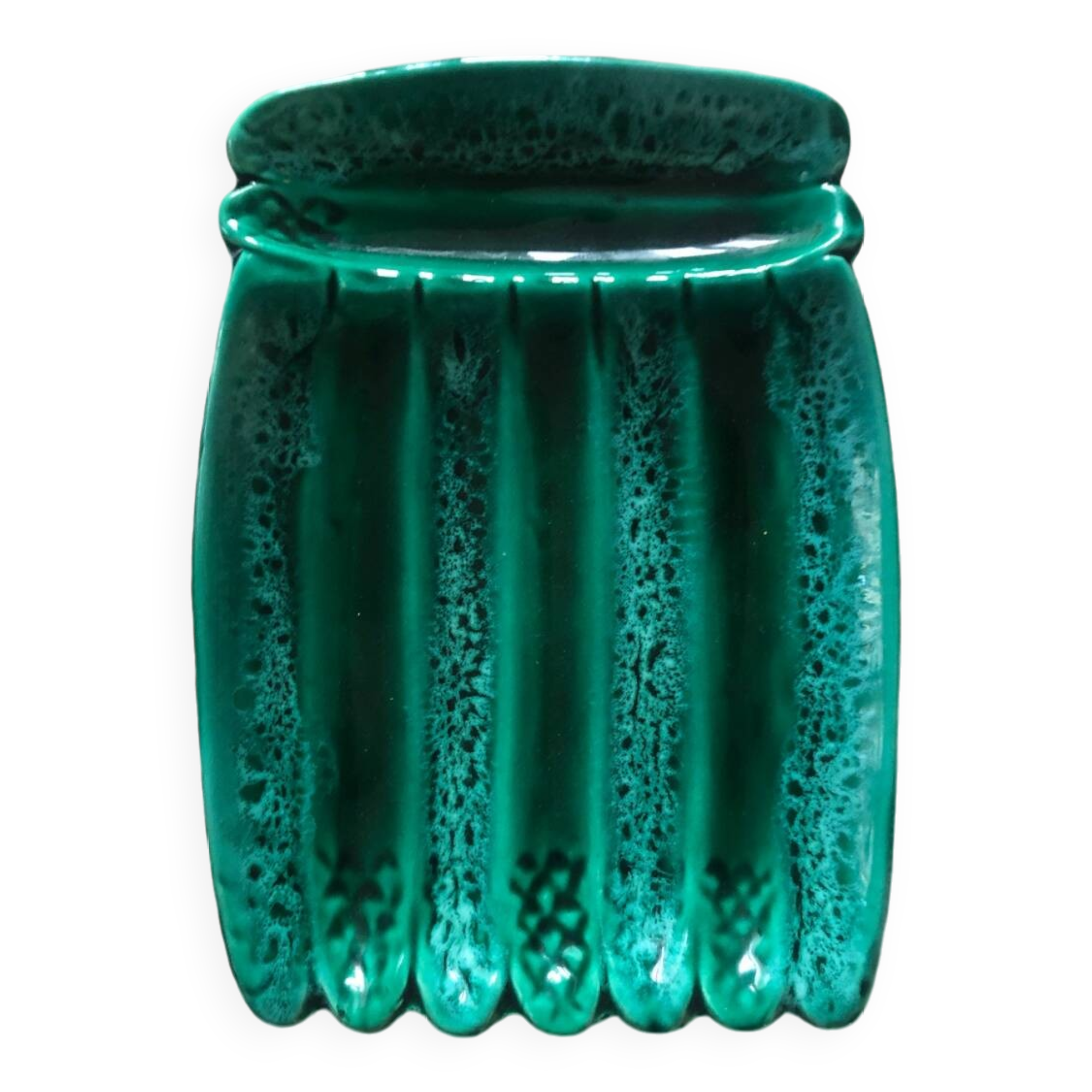 4 Vallauris green plates