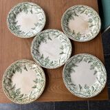 Set of 5 old plates