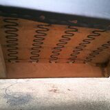 Vintage black skai sofa