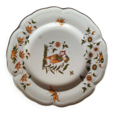Assiette décor moustiers