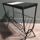 Door reviews side table end of sofa steel ceramic modernist vintage
