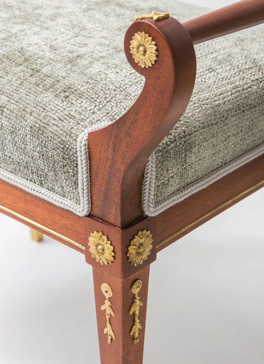 Ottomans antiques de style Empire, années 1890, lot de 2