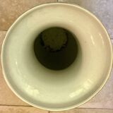 Chinese baluster porcelain vase with polychrome decoration of flowers and pagoda size xxl