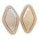 Set of 2 diamond-shaped serving dishes Moulin des Loups model Stanislas