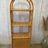 Vintage rattan floor