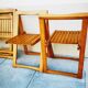 Série de 4 chaises pliantes  années 60