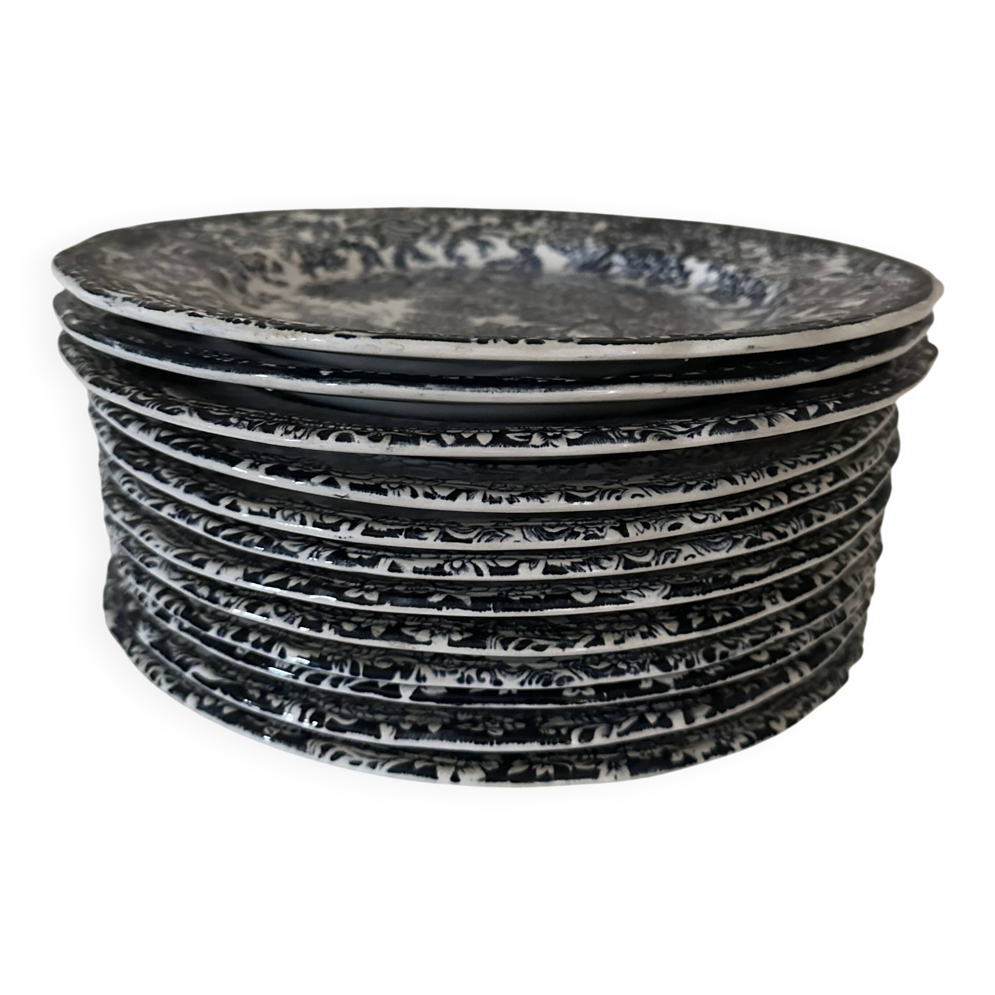 Blue porcelain plate