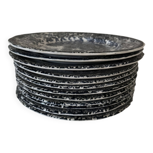 Assiette en porcelaine - bleu