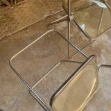 Pair of Yellow Plia Chairs Giancarlo Piretti Castelli Vintage