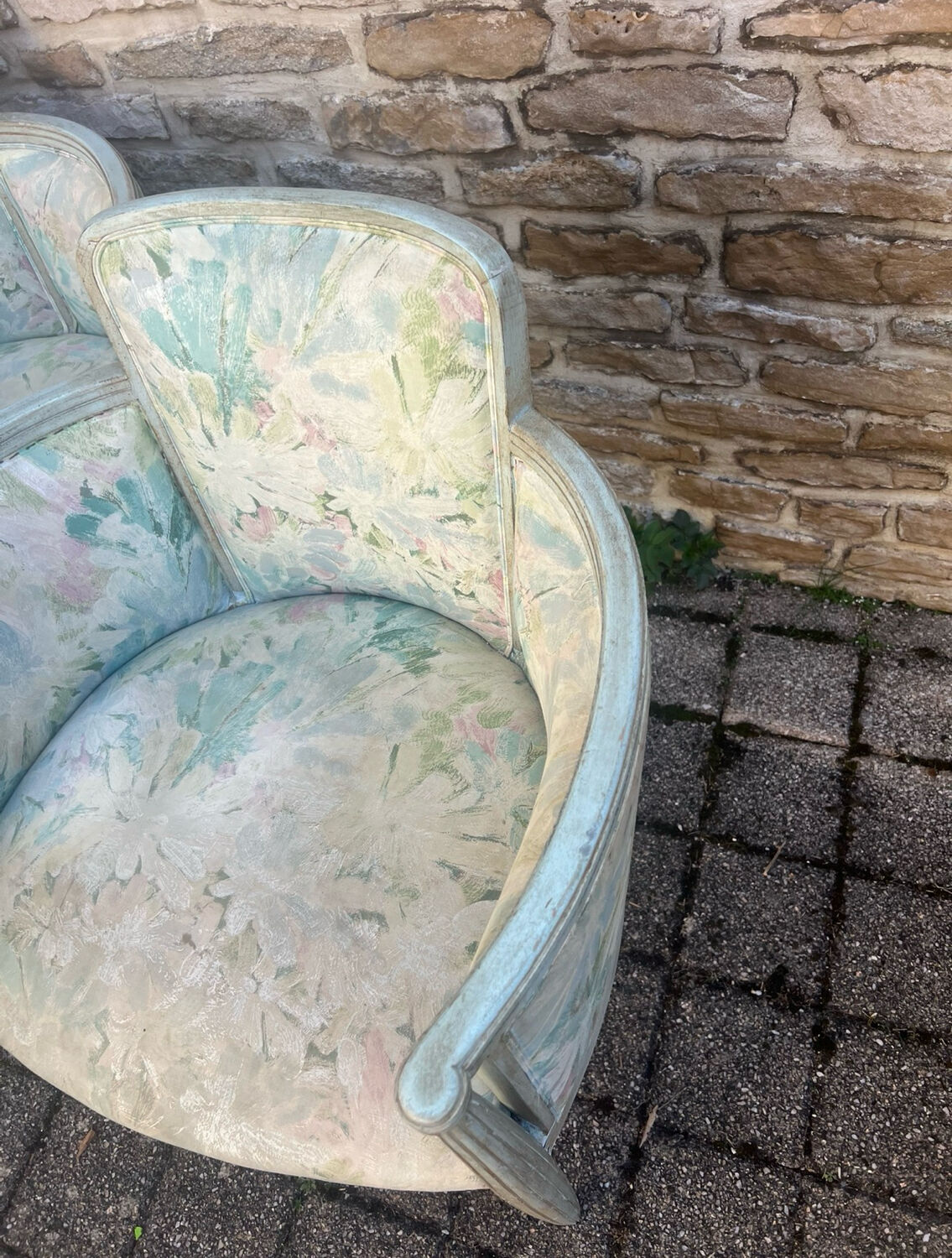 Art Deco armchair pair