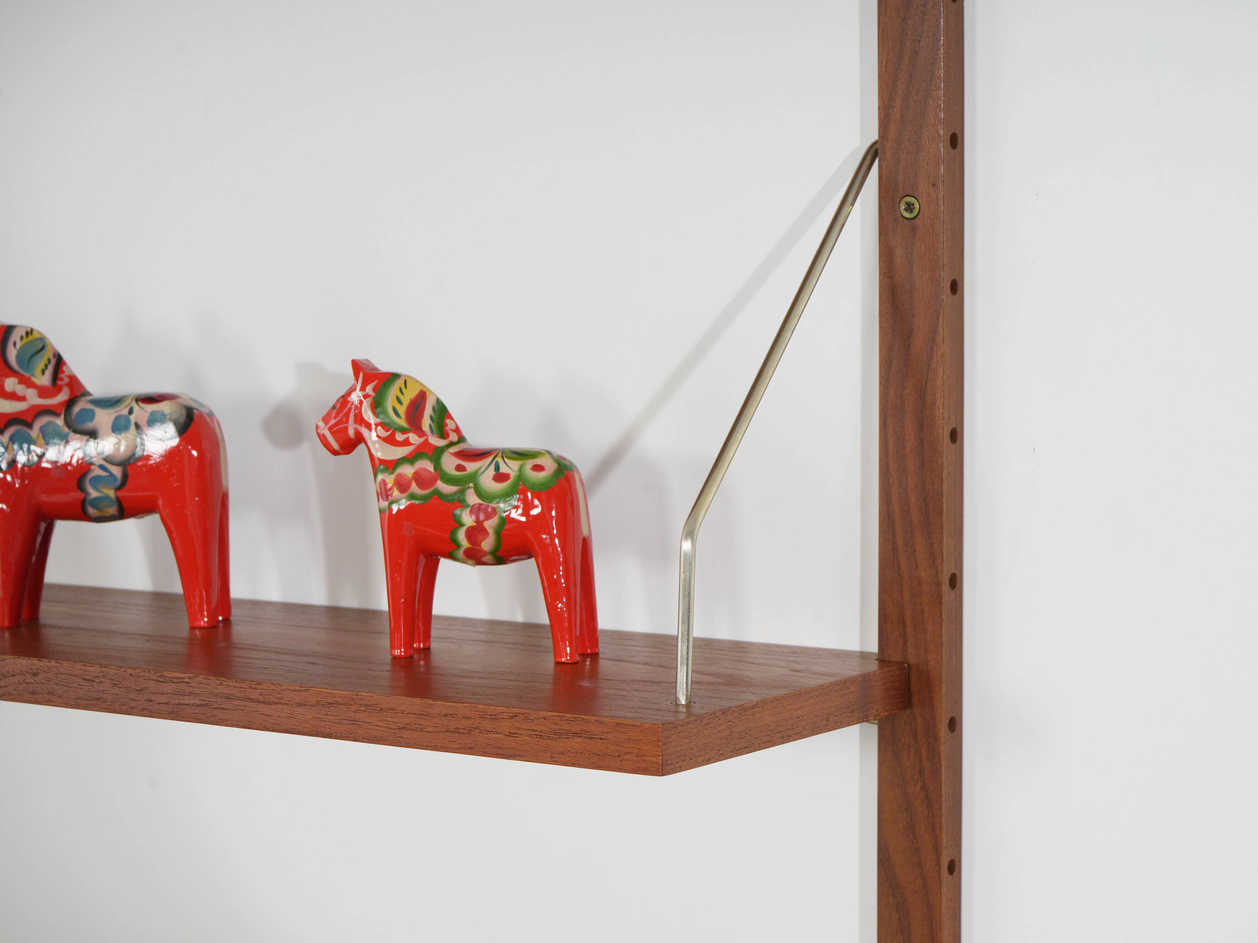 Modular shelving teak veneer, Denmark, 1970s