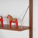 Modular shelving teak veneer, Denmark, 1970s