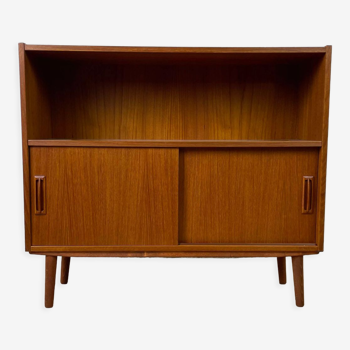 Vintage scandinavian teak sideboard bookcase, 60s