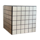 Bedside table cube checkerboard tiled white black retro
