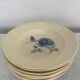 Set of 9 hollow plates Blue Roses Digoin Sarreguemines