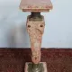 High Louis XVI column in marble and bronze
