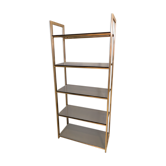 Brass and glass shelf